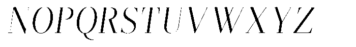 Brastine Condensed Italic Font UPPERCASE
