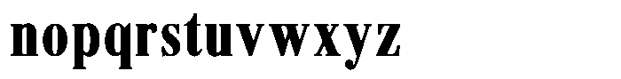 Brastine Contrast Black Condensed Font LOWERCASE
