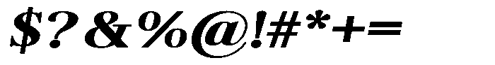 Brastine Contrast Black Expanded Italic Font OTHER CHARS