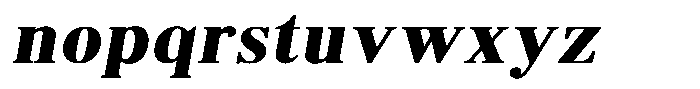 Brastine Contrast Black Semi Expanded Italic Font LOWERCASE