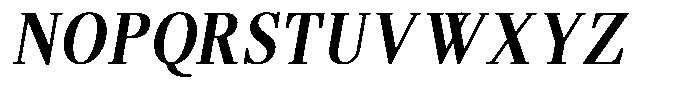 Brastine Contrast Bold Condensed Italic Font UPPERCASE