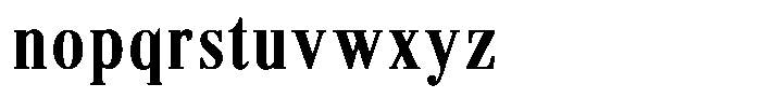 Brastine Contrast Bold Condensed Font LOWERCASE
