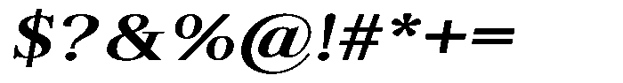 Brastine Contrast Bold Expanded Italic Font OTHER CHARS