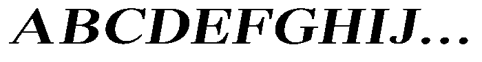 Brastine Contrast Bold Expanded Italic Font UPPERCASE