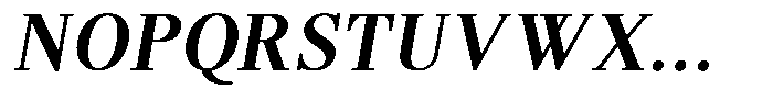 Brastine Contrast Bold Semi Condensed Italic Font UPPERCASE