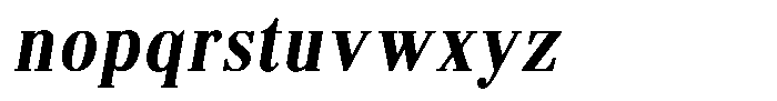 Brastine Contrast Bold Semi Condensed Italic Font LOWERCASE