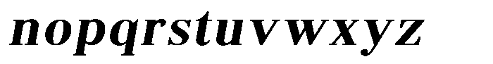 Brastine Contrast Bold Semi Expanded Italic Font LOWERCASE