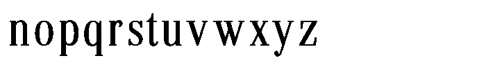 Brastine Contrast Condensed Font LOWERCASE