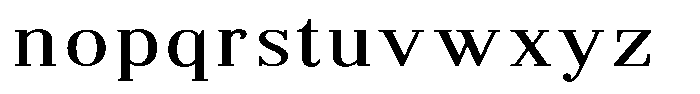 Brastine Contrast Expanded Font LOWERCASE