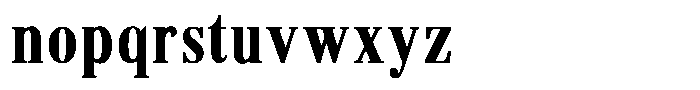 Brastine Contrast Extra Bold Condensed Font LOWERCASE