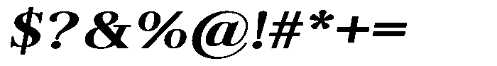 Brastine Contrast Extra Bold Expanded Italic Font OTHER CHARS