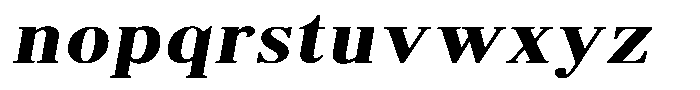 Brastine Contrast Extra Bold Expanded Italic Font LOWERCASE