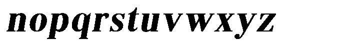 Brastine Contrast Extra Bold Italic Font LOWERCASE