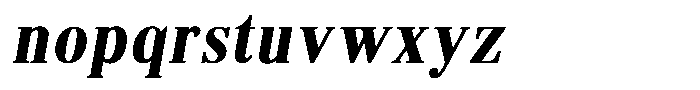 Brastine Contrast Extra Bold Semi Condensed Italic Font LOWERCASE
