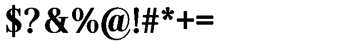 Brastine Contrast Extra Bold Semi Condensed Font OTHER CHARS