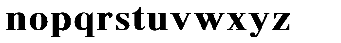Brastine Contrast Extra Bold Semi Expanded Font LOWERCASE