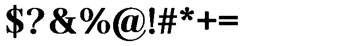 Brastine Contrast Extra Bold Font OTHER CHARS