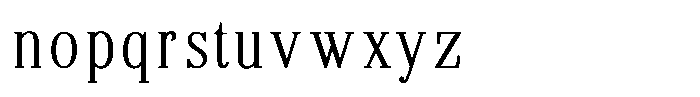 Brastine Contrast Extra Light Condensed Font LOWERCASE