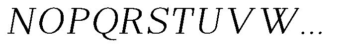 Brastine Contrast Extra Light Italic Font UPPERCASE