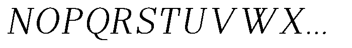 Brastine Contrast Extra Light Semi Condensed Italic Font UPPERCASE