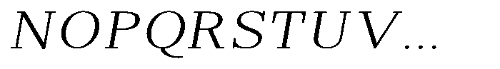 Brastine Contrast Extra Light Semi Expanded Italic Font UPPERCASE