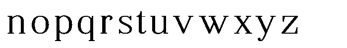 Brastine Contrast Extra Light Semi Expanded Font LOWERCASE