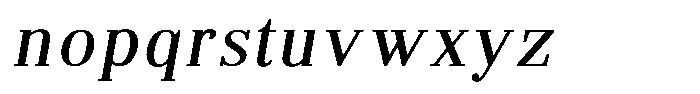Brastine Contrast Italic Font LOWERCASE