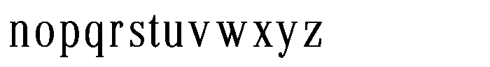 Brastine Contrast Light Condensed Font LOWERCASE