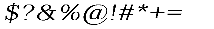 Brastine Contrast Light Expanded Italic Font OTHER CHARS