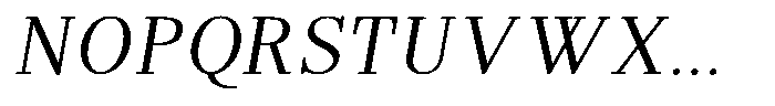 Brastine Contrast Light Semi Condensed Italic Font UPPERCASE