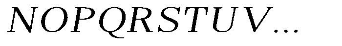 Brastine Contrast Light Semi Expanded Italic Font UPPERCASE
