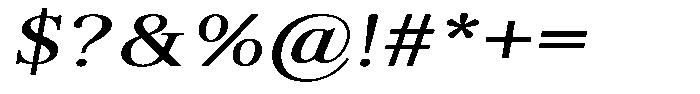 Brastine Contrast Medium Expanded Italic Font OTHER CHARS