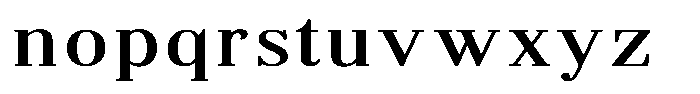 Brastine Contrast Medium Expanded Font LOWERCASE