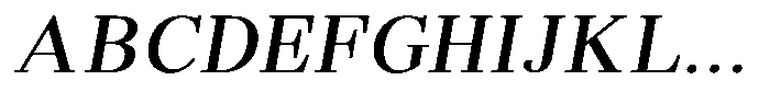 Brastine Contrast Medium Italic Font UPPERCASE
