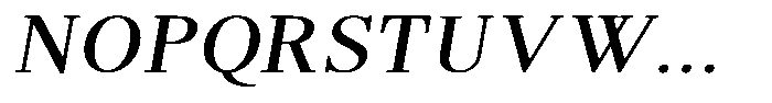 Brastine Contrast Medium Italic Font UPPERCASE