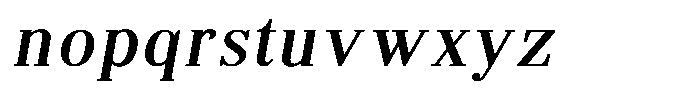 Brastine Contrast Medium Italic Font LOWERCASE