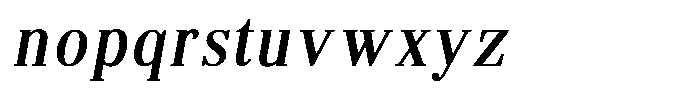 Brastine Contrast Medium Semi Condensed Italic Font LOWERCASE