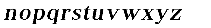 Brastine Contrast Medium Semi Expanded Italic Font LOWERCASE