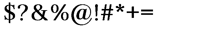 Brastine Contrast Medium Font OTHER CHARS