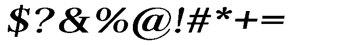 Brastine Contrast Semi Bold Expanded Italic Font OTHER CHARS
