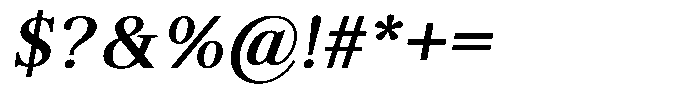 Brastine Contrast Semi Bold Italic Font OTHER CHARS