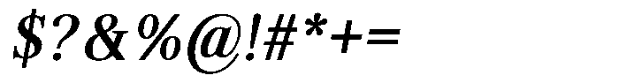 Brastine Contrast Semi Bold Semi Condensed Italic Font OTHER CHARS