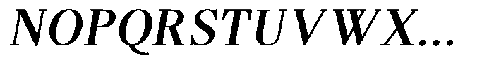 Brastine Contrast Semi Bold Semi Condensed Italic Font UPPERCASE