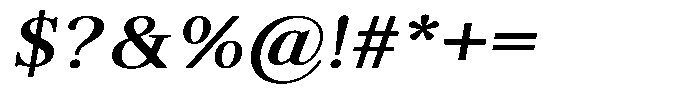 Brastine Contrast Semi Bold Semi Expanded Italic Font OTHER CHARS