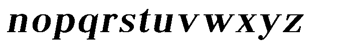 Brastine Contrast Semi Bold Semi Expanded Italic Font LOWERCASE