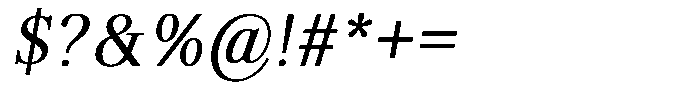 Brastine Contrast Semi Condensed Italic Font OTHER CHARS