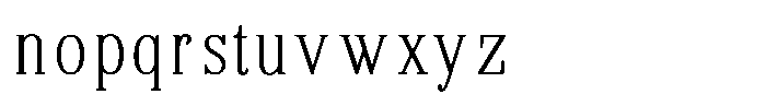 Brastine Contrast Thin Condensed Font LOWERCASE