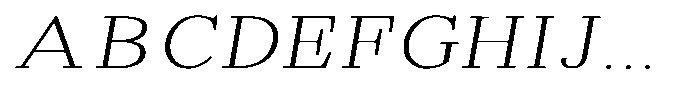 Brastine Contrast Thin Expanded Italic Font UPPERCASE