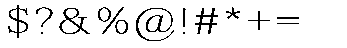Brastine Contrast Thin Expanded Font OTHER CHARS