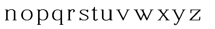 Brastine Contrast Thin Expanded Font LOWERCASE